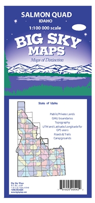 Salmon Quadrangle Map