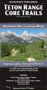 Teton Range Core Trails Outdoor Recreation Map