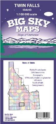 Twin Falls Quadrangle Map