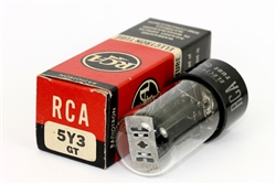 1951 NOS RCA 5Y3GT FOR FENDER HARVARD PRINCETON CHAMP