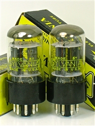 SYLVANIA NOS 6SN7-GTB Perfect Platinum Matched Pair Tubes