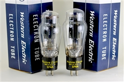 NOS WESTERN ELECTRIC 274A Full-Wave Rectifier MATCHED PAIR Tubes AMPLITREX TEST PROOF D-GETTER