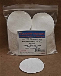 TCS Cleaning Patches 50 Caliber - 12 Gauge