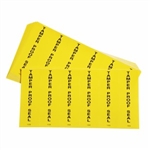 Tamperproof Seal Labels  2" x 6", 6/pkg