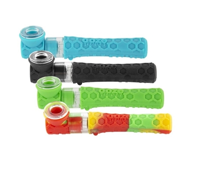 Ooze Piper Silicone Glass Hand Pipe & Chillum