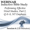 Webinar #06 Inductive Bible Study