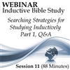 Webinar #11 Inductive Bible Study