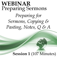 Webinar #01 Preparing Sermons