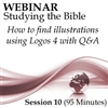 Webinar #10 Studying the Bible