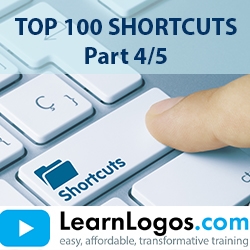 Logos 8 Top 100 Shortcuts, Part 4/5