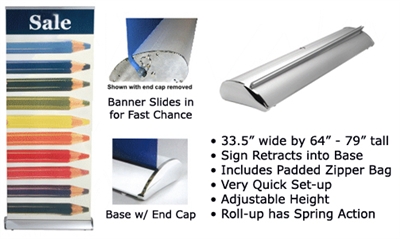 wholesale Deluxe Retractable Banner Stand Kit