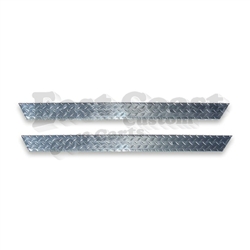 Club Car DS Rocker Panels in Diamond Plate Aluminum