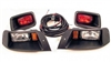 EZGO TXT Black Halogen Head & Tail Light Kit