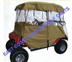 2 Passenger 4 Sided Golf Cart Enclosure