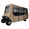 6 Pass. 4-Sided Golf Cart Enclosure Extended Top