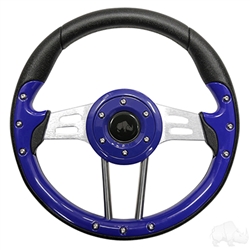 13" Aviator 4 Blue Steering Wheel