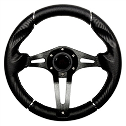 13" Challenger Black Steering Wheel