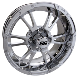 14x6 ITP Centered Chrome SS112 Wheel