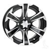 14x6 ITP Centered Black & Machined SS312 Wheel