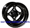 10x7 Black Indy Aluminum Golf Cart Wheel