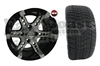 12x7 RX250 Honeycomb Wheel with Low Profile Golf Cart Tire
