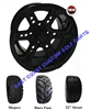 12x7 RHOX RX252 Black Wheel with Your Choice of Lifted Tire