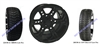 14x7 RX262 Gloss Black Wheel and Low Profile Tire