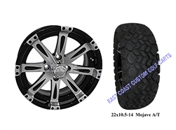 14x7 Vegas Wheel with a 22" All Terrain Tire