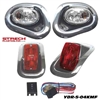 Yamaha Drive Mirror Finish Head & LED Tail Light Kit #YDR-5-04KMFLED