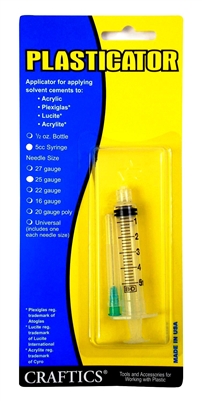 Craftics 25 Gauge 5CC Syringe Solvent Applicator