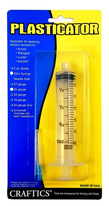 Craftics 25 Gauge 30CC Syringe Solvent Applicator