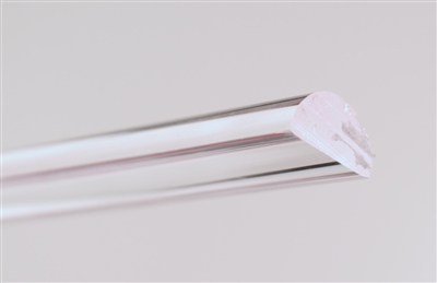 Clear Extruded Acrylic Half-Round Rod