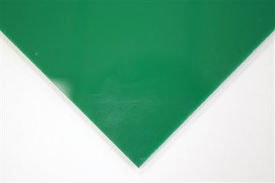 1/8" X 24" X 48" Green #2108 Cast Acrylic Paper-Masked Sheet