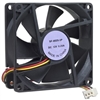 3 x 3 (80mm) Case Fan w/3-Pin Connector (Black)