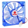 5.5 x 5.5 (140mm) Coolmax CMF-1425-BL UV Reactive 4-Blue LED Case Fan w/4-Pin Connector (Blue)