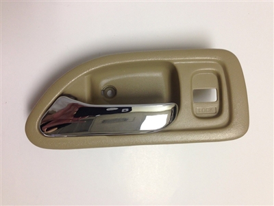 94-97 Accord 4DR Interior Door Handle LH - Chrome/Beige