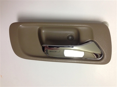 98-02 Accord 4DR Interior Door Handle RH - Chrome/Beige