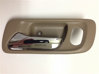 98-02 Accord 4DR Interior Door Handle LH - Chrome/Beige