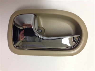 99-05 Protege Interior Door Handle LH - Chrome/Beige