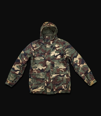 Coated Camo Field Jacket