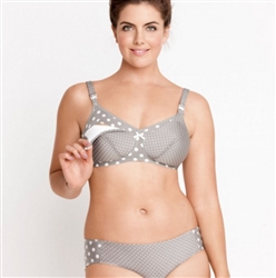 Polka Dot Padded Wireless Nursing Bra