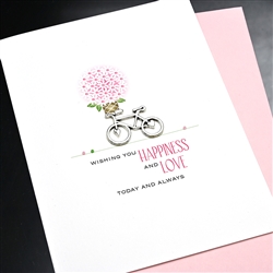 Anniversary  " Bicycle "  AN40 Greeting Card