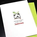 Anniversary  " Tiny Bird "  AN45 Greeting Card