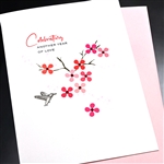 Anniversary  " Year Of Love "  AN49 Greeting Card