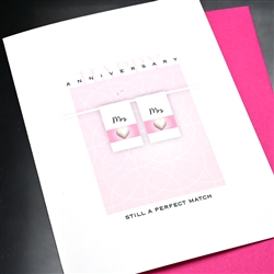 Anniversary / Equality  " Perfect Match / Female "  ANEQ05 Greeting Card