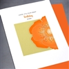 Birthday  " Orange Flower "  BD11 Greeting Card