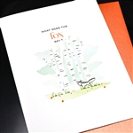 Birthday " Fox Says "  BD117 Greeting Card