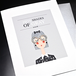 Birthday  " Shades Of Gray Hair "  BD177 Greeting Card
