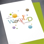 Birthday " The World "  BD246 Greeting Card