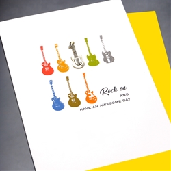 Birthday  " Guitars "  BD305 Greeting Card